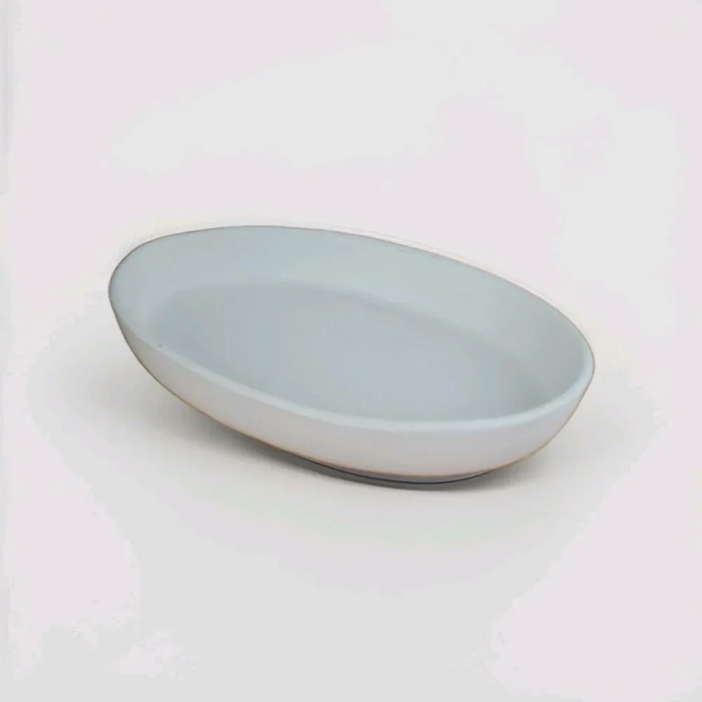 Pfaltzgraff Stoneware White Burrito Oval Bowl